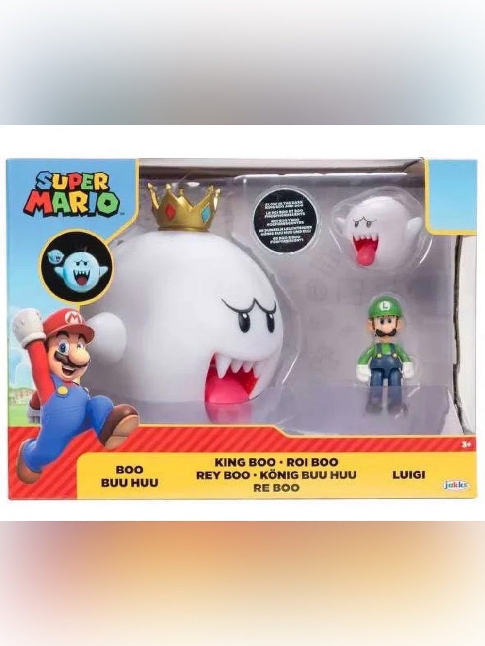 Super Mario King Boo, Boo, Luigi 3-Pack Action Figures
New in Box